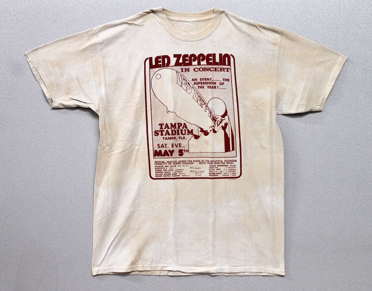 Led Zeppelin In Concert Tampa - Tye Dye