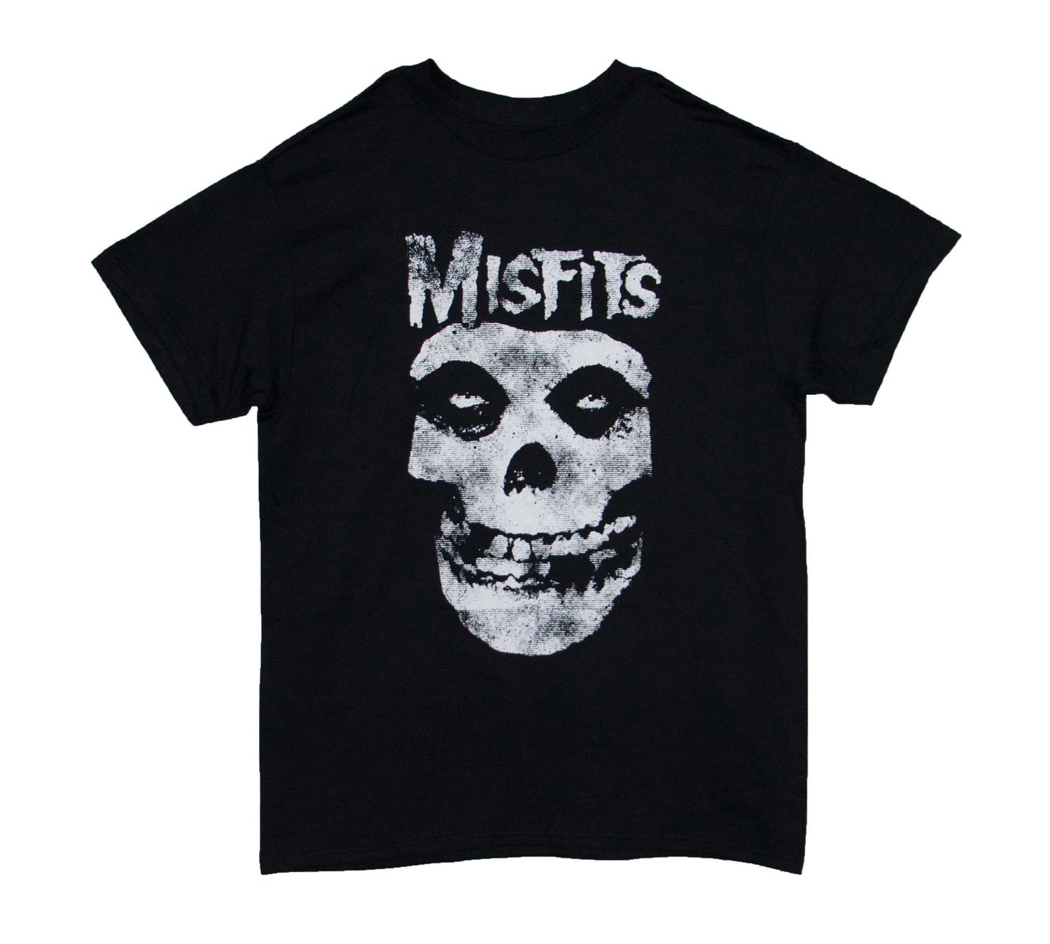 Misfits Distressed Skull and Logo - Black