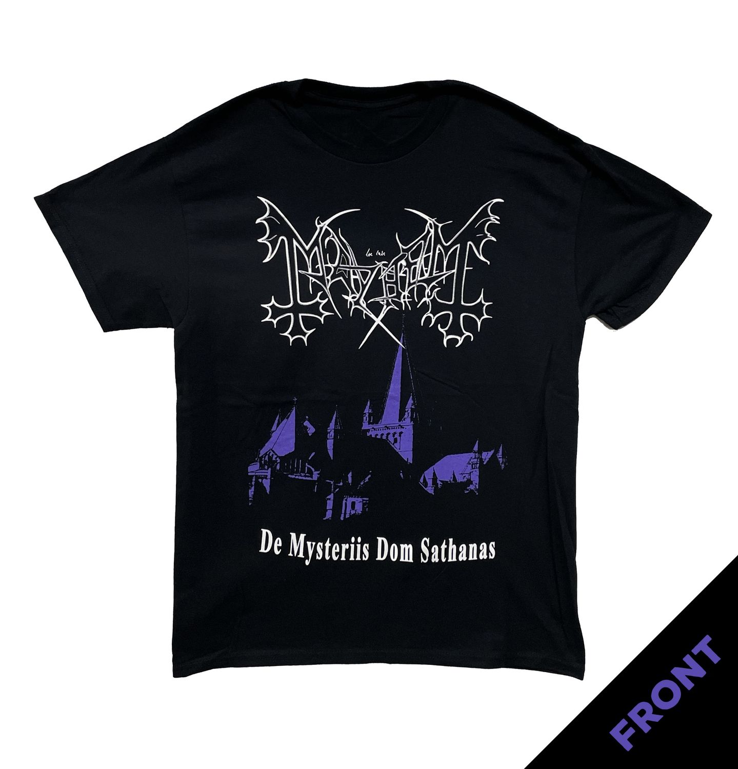Mayhem De Mysteriis Dom Sathanas Cover - Backprint - BLK