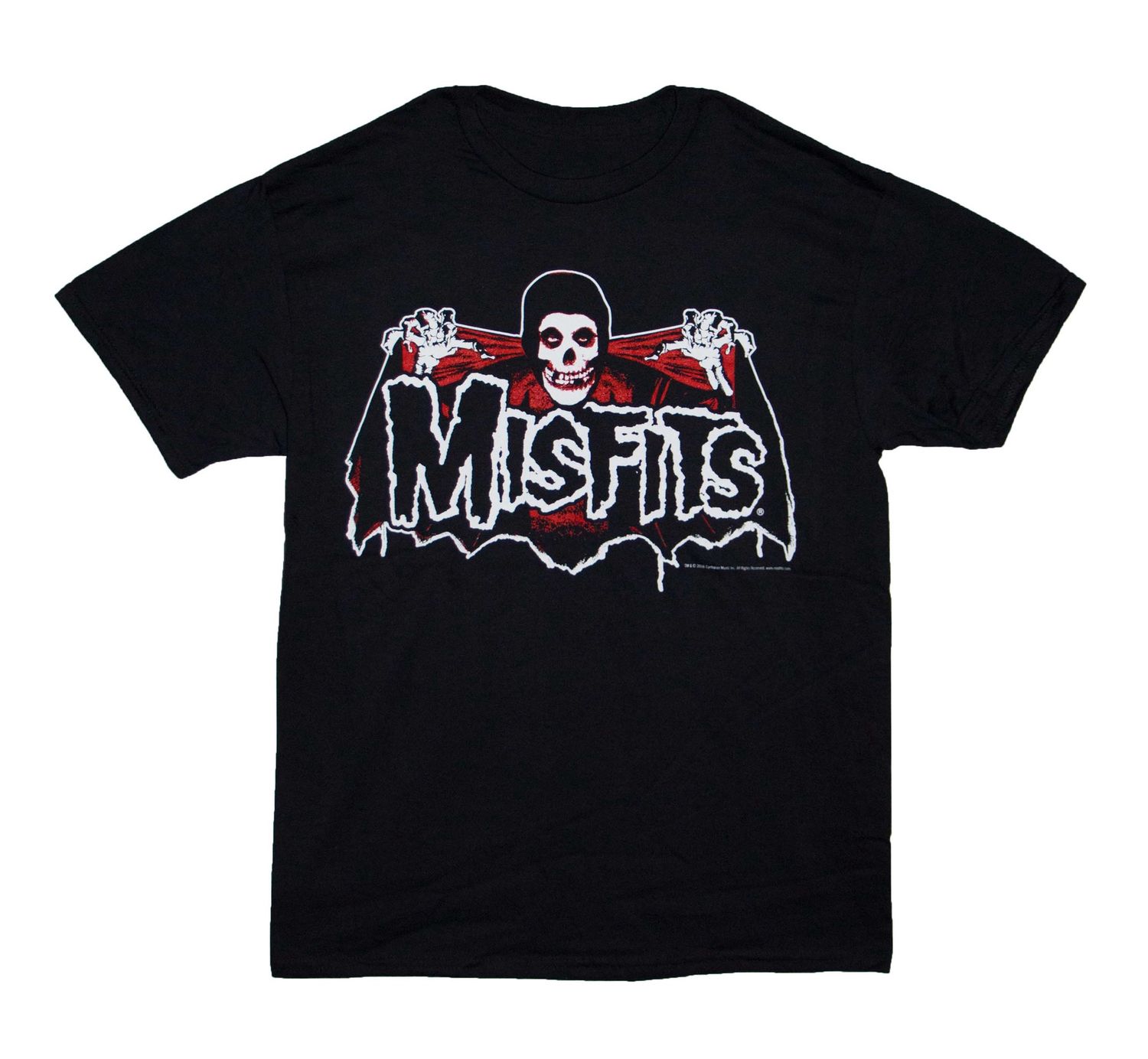 The Misfits - Batfiend Red Cape Logo - BLK