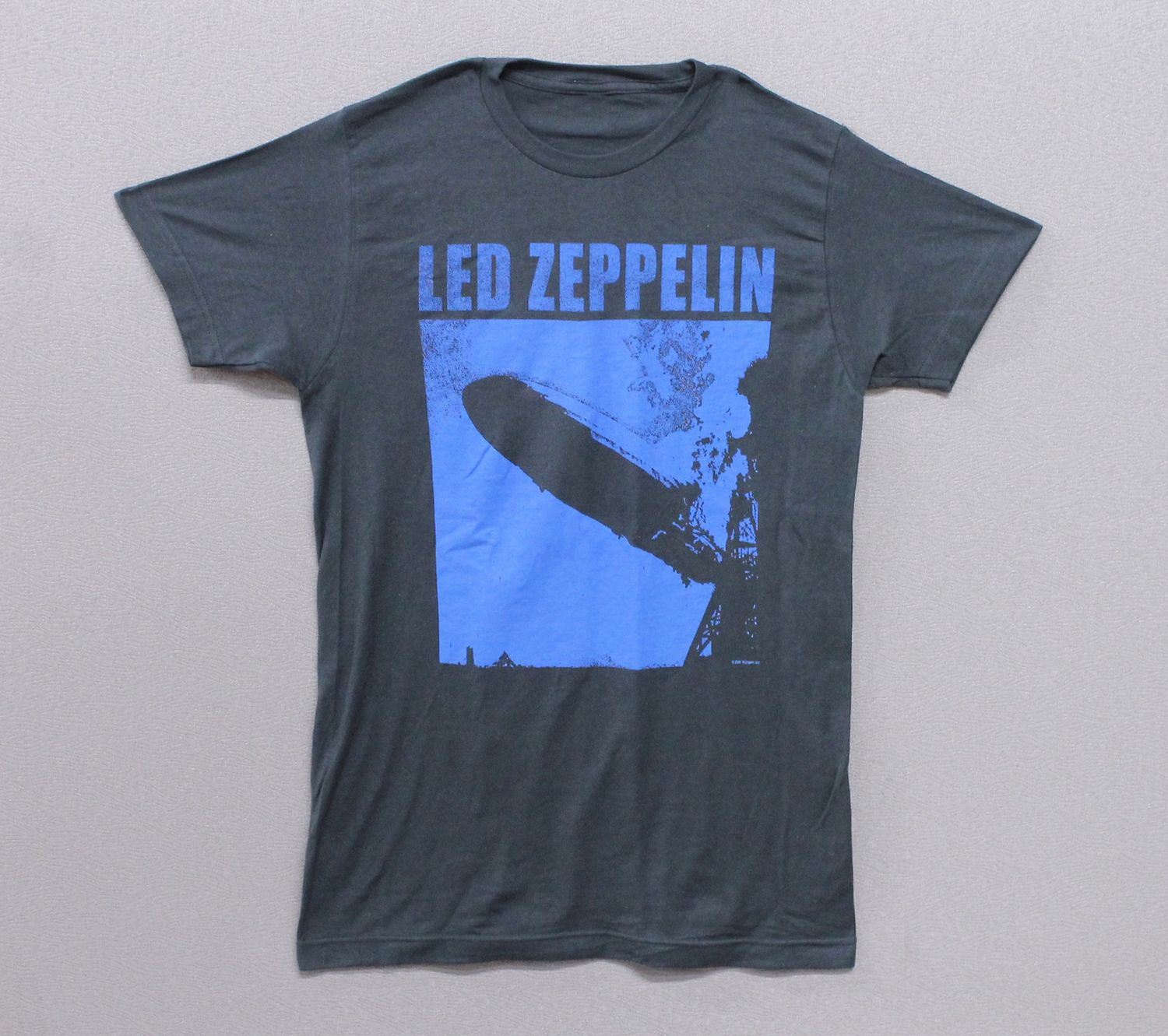 Led Zeppelin Distressed Blue Blimp - GREY
