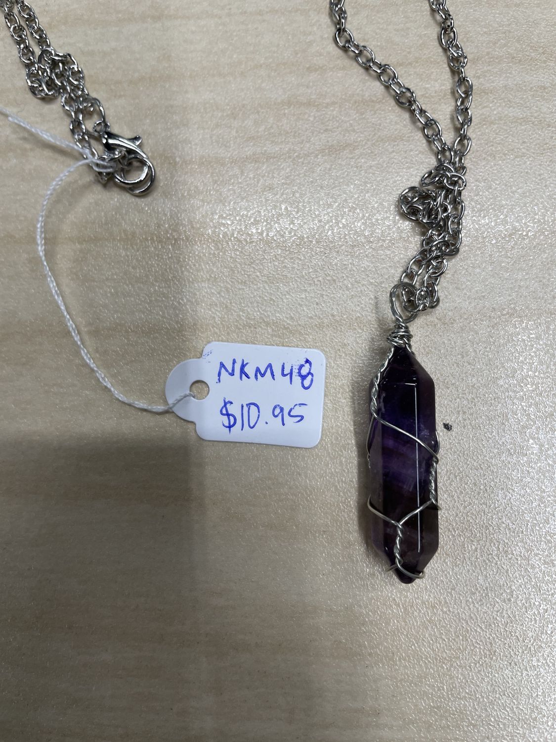 Amethyst Magic Stone Pendant Necklace