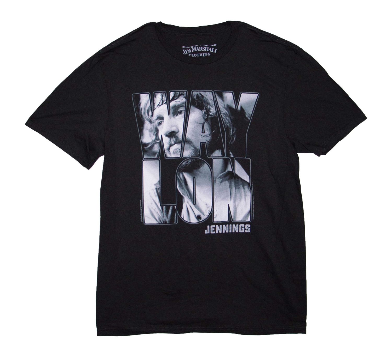 Waylon Jennings Portrait - BLK