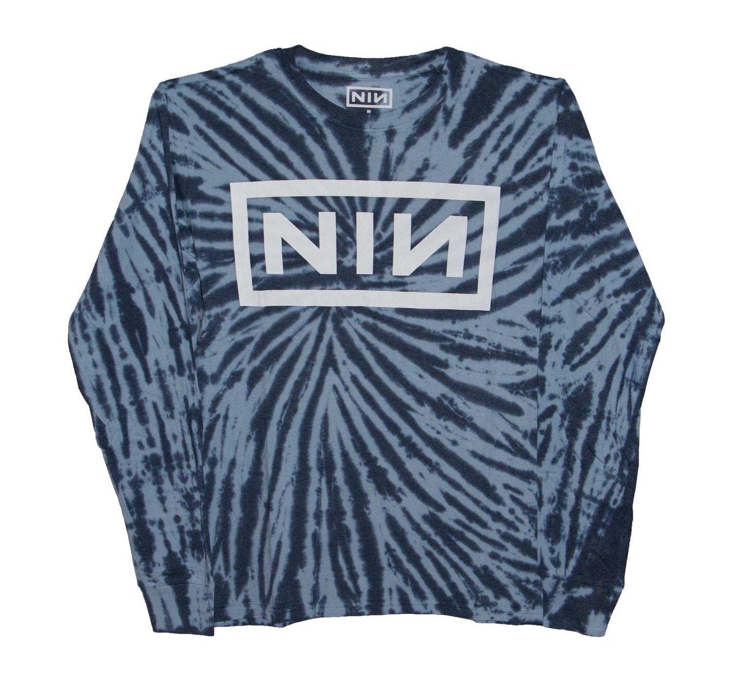 Nine Inch Nails - Logo Longsleeve Tee DIP-DYE BLU