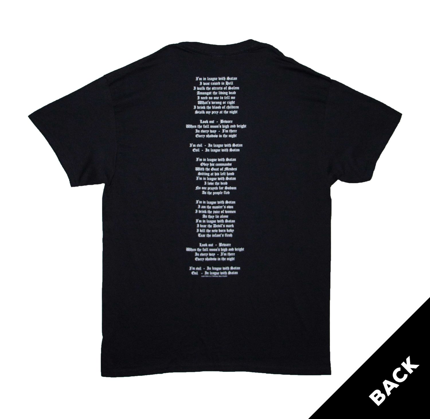 Venom - In League With Satan - BLK
