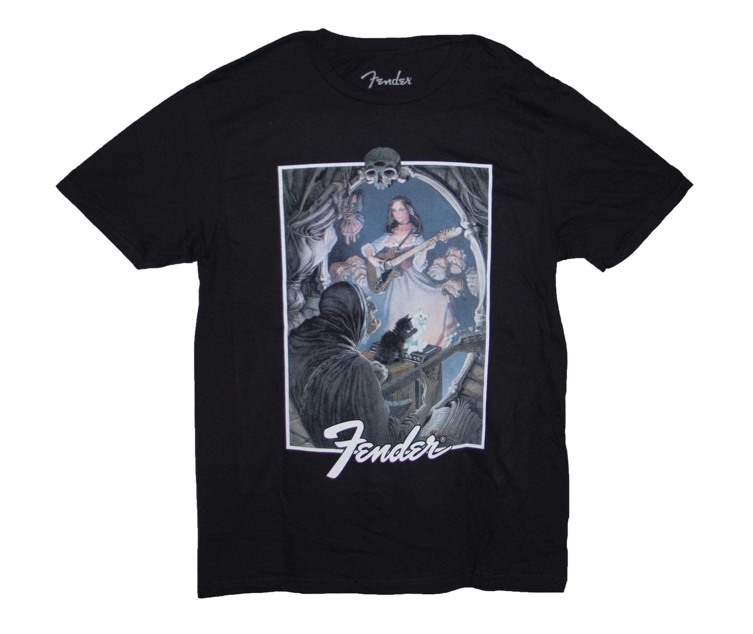 Fender - Snow White - BLK