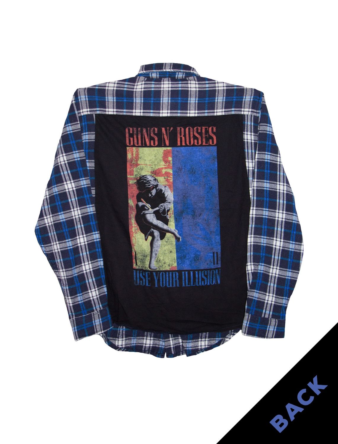Guns 'N' Roses - Use Your Illusion 2 Flannel - Cyan Tartan