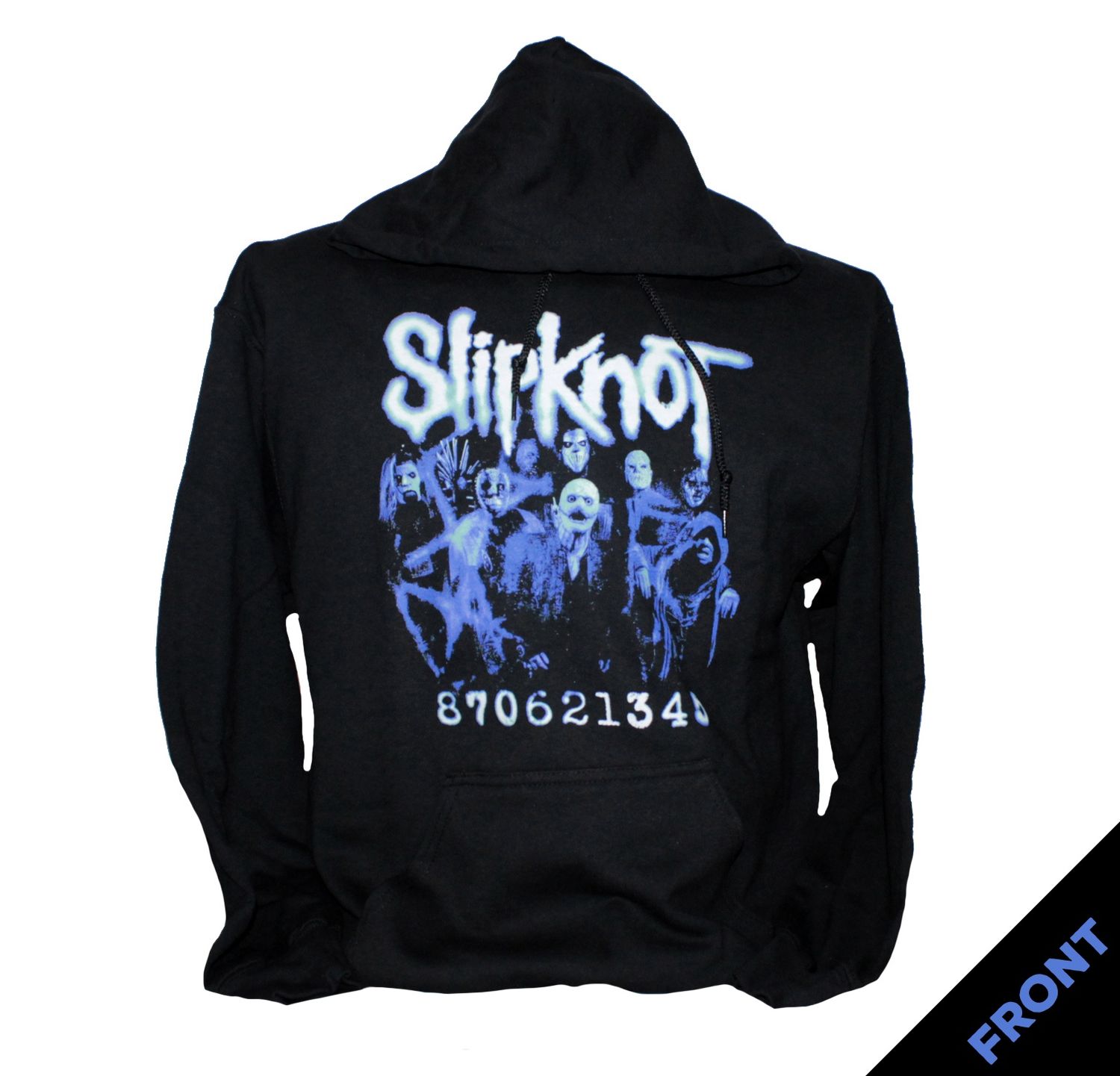 Slipknot Band Photo Hoodie - Black
