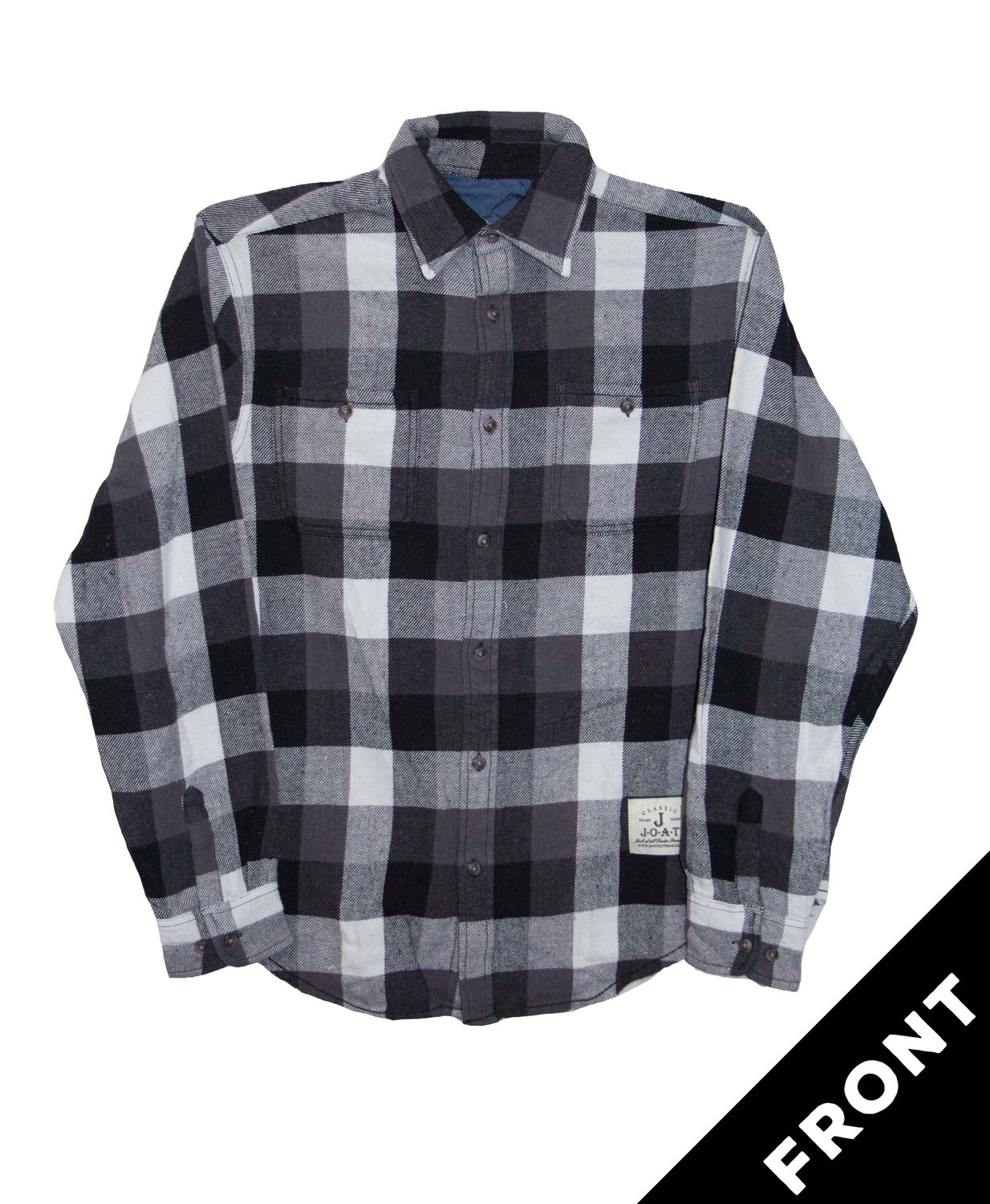 Ramones - Circle Logo Flannel - Grey Gingham