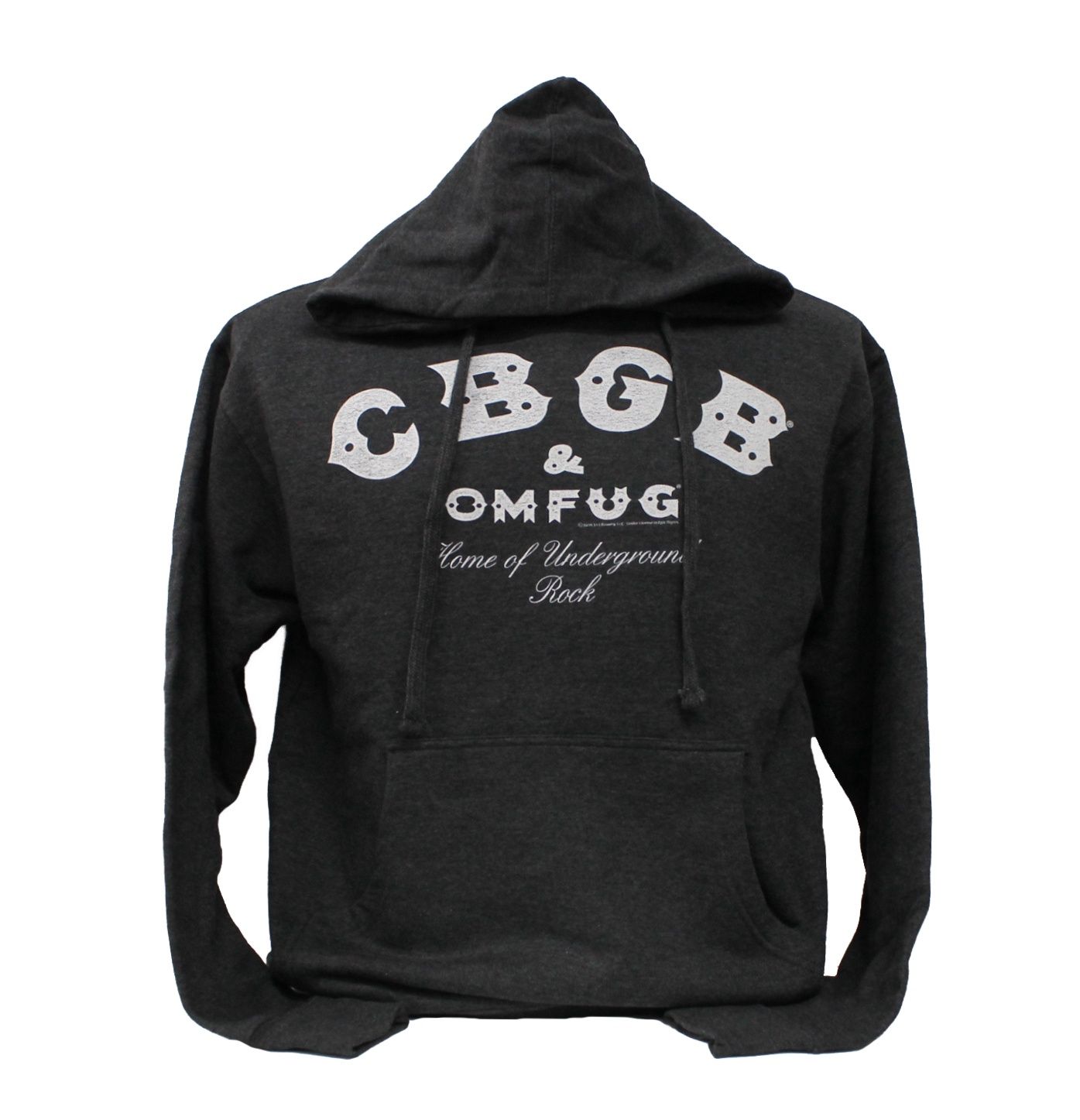 CBGB Logo Charcoal Gray - Hoodie