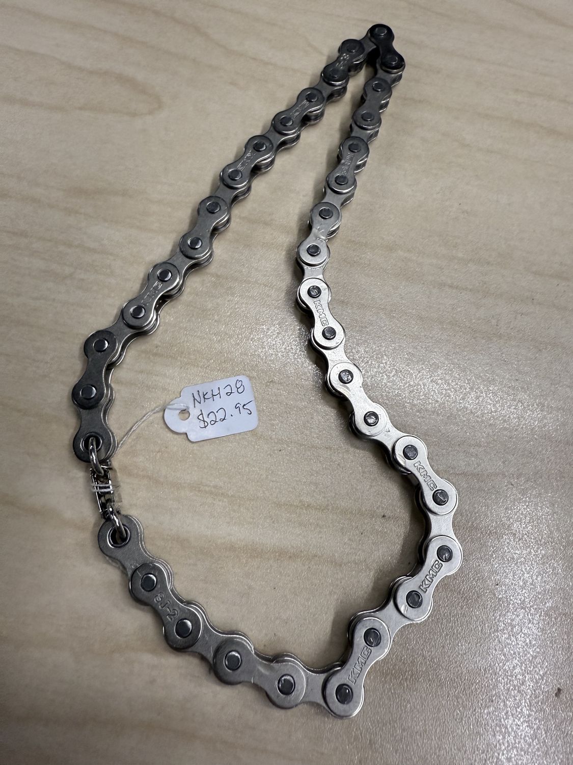 Thick Silver Bike Chain Necklace
