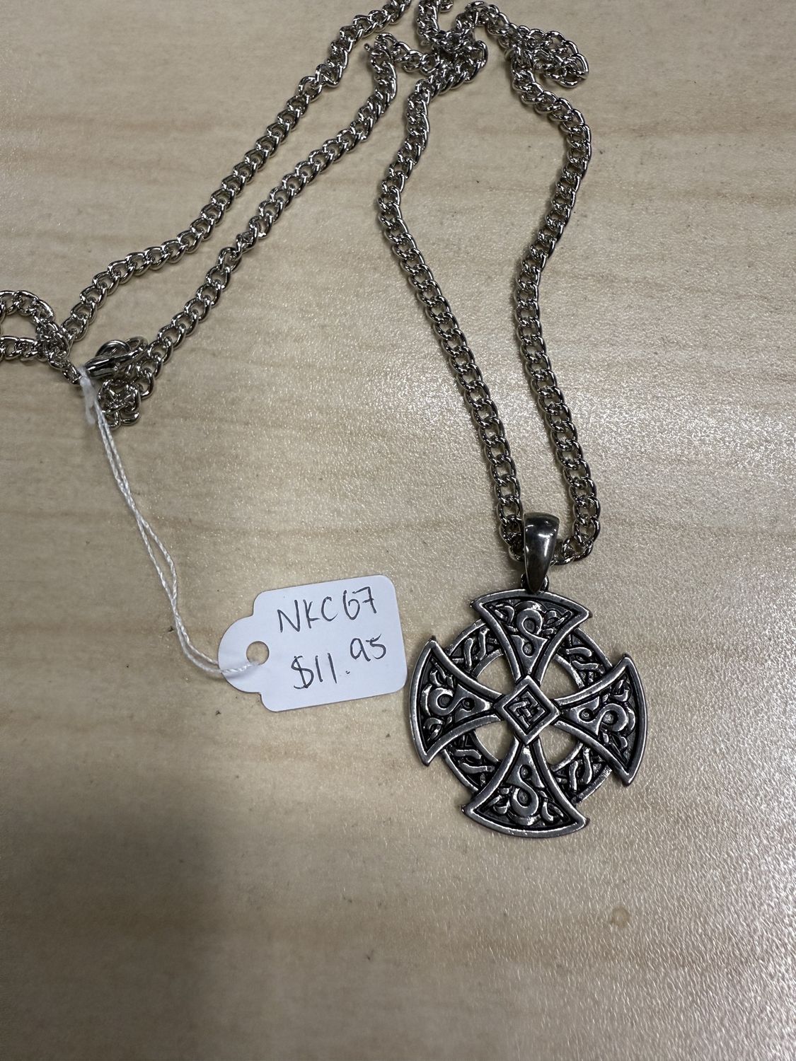 Consecration / Celtic Cirlce Cross Pendant Necklace