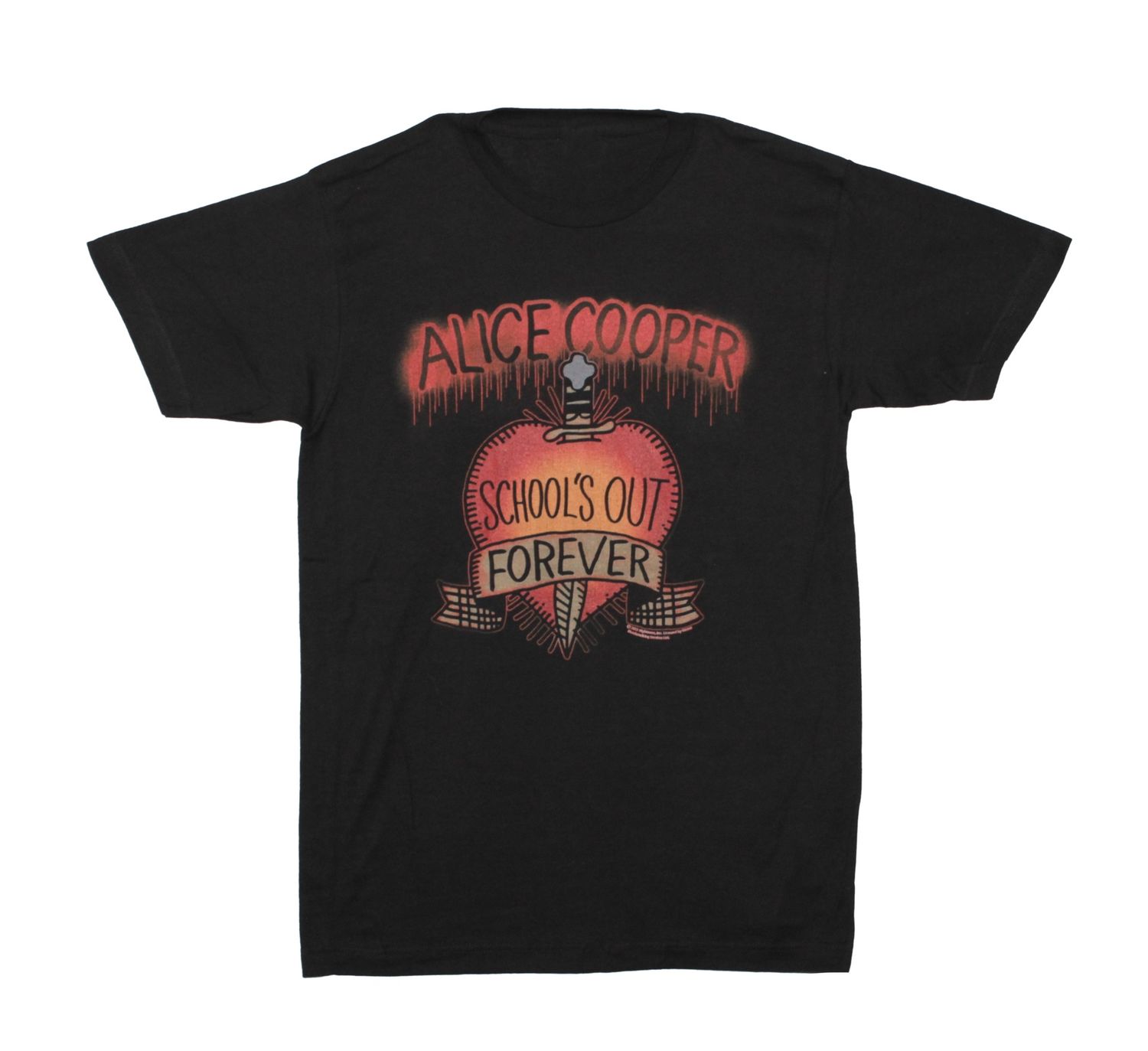 Alice Cooper School's Out Heart - BLK