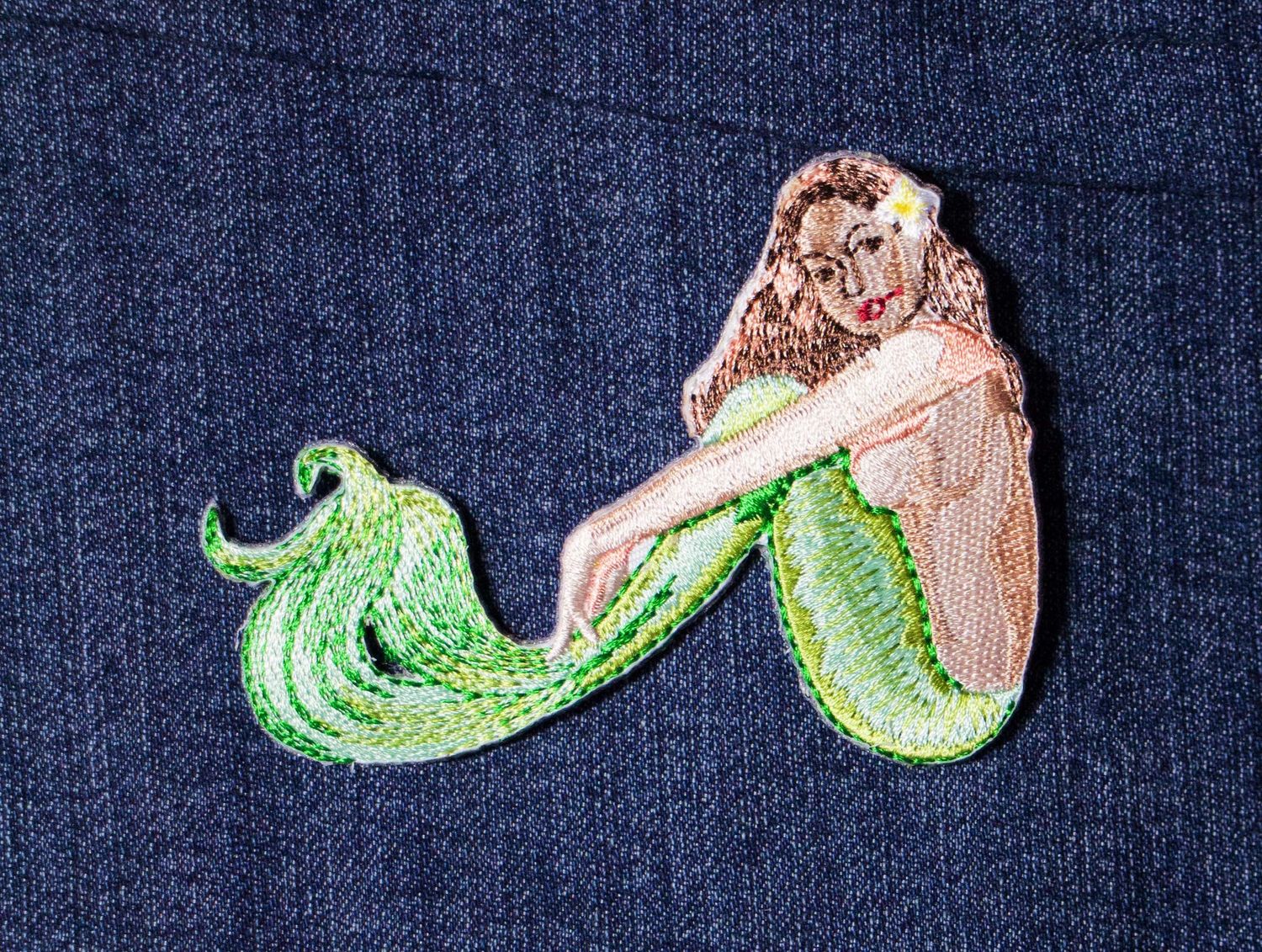 Surf Mermaid Iron-On Patch