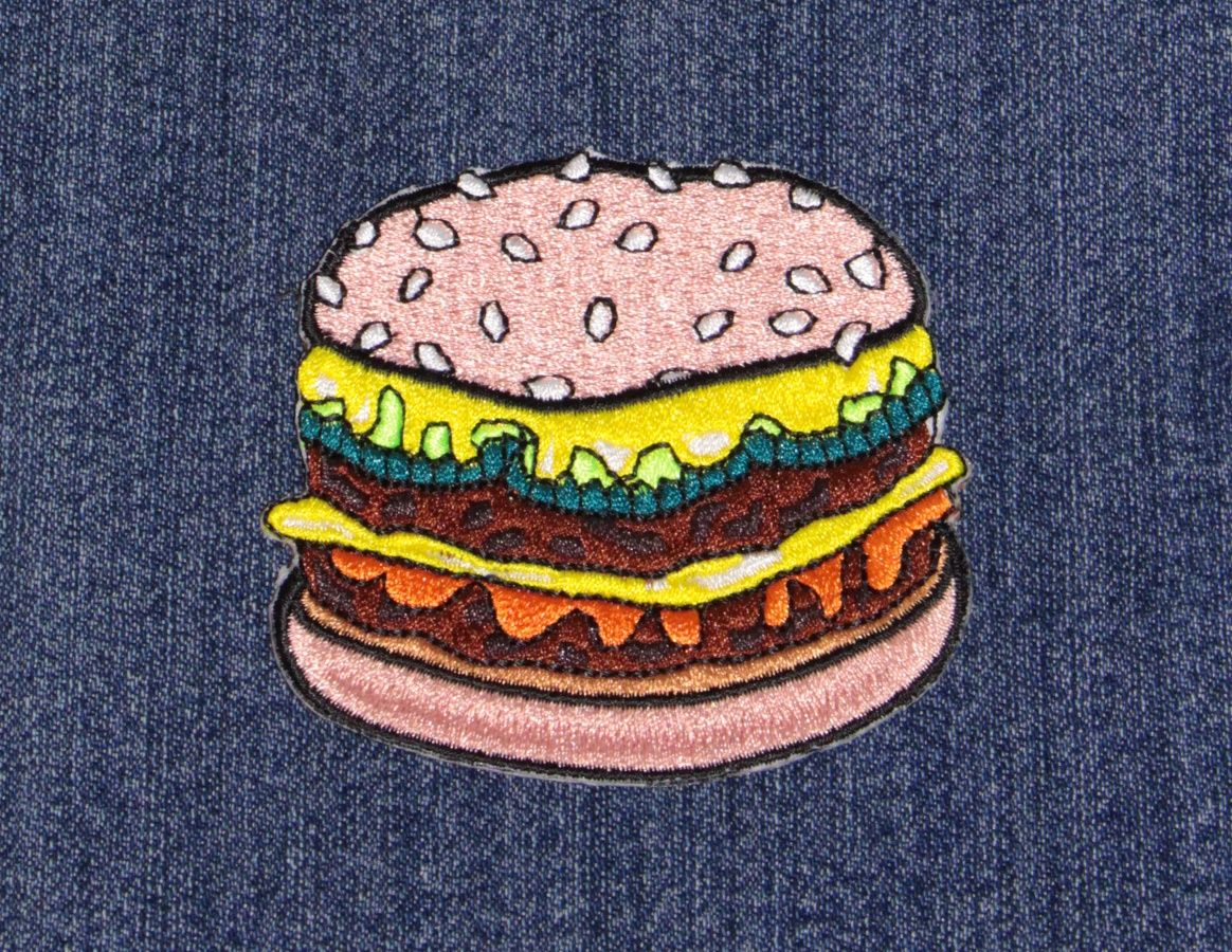 Burger Iron-On Patch