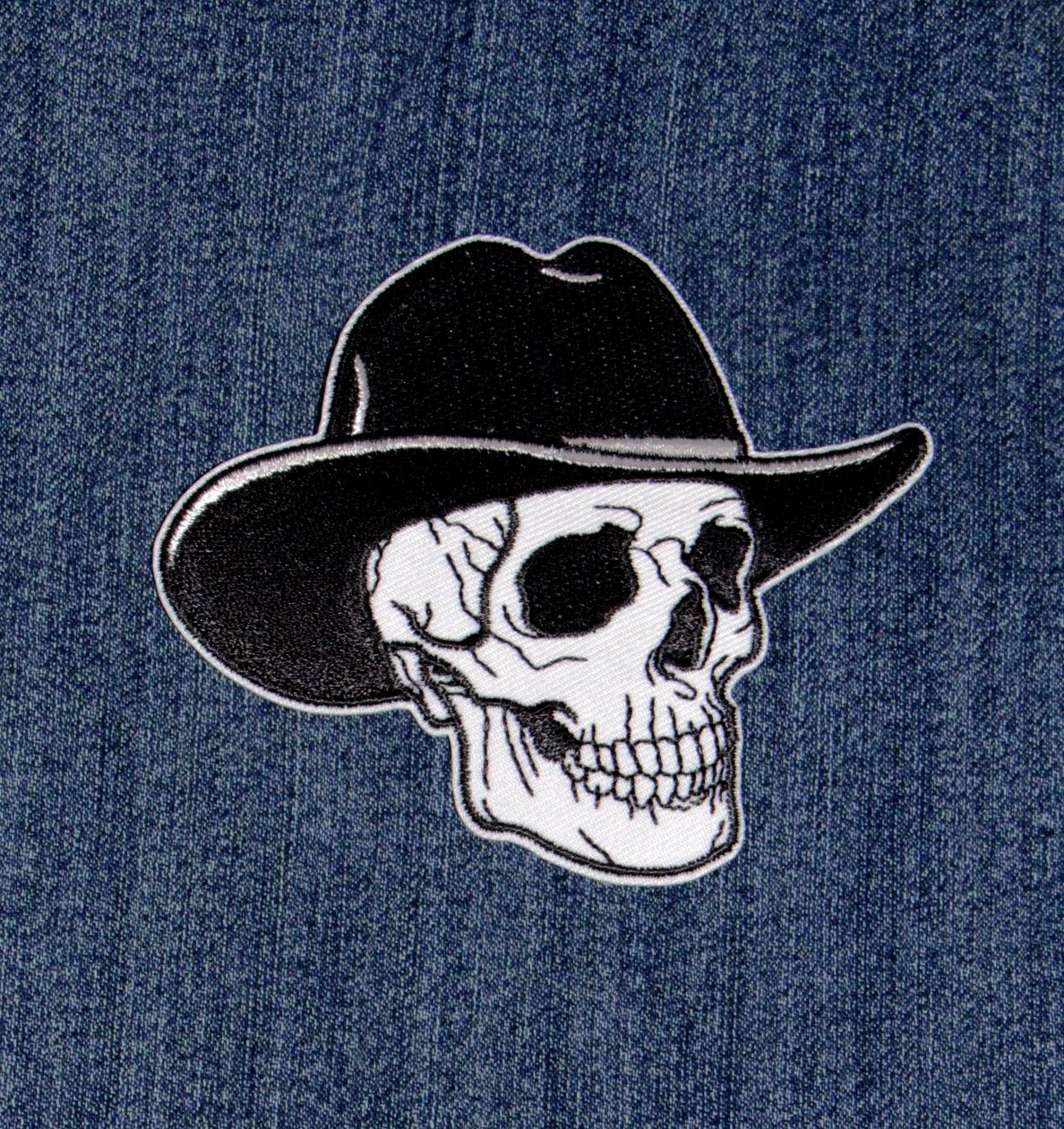 Cowboy Skull Iron-On Patch