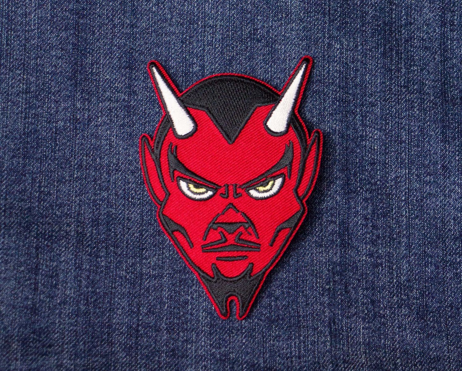 Red Devil Iron-On Patch
