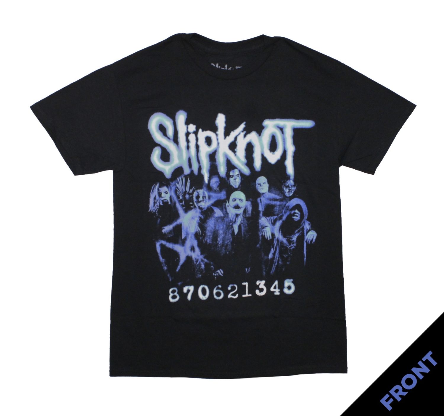Slipknot Blue Numbers - Black