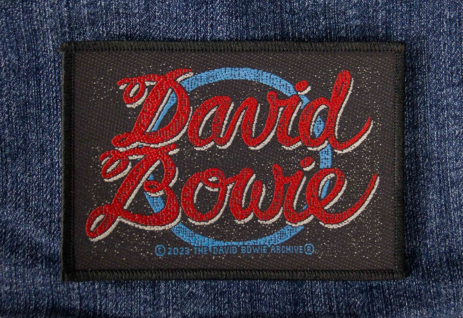 David Bowie Cursive Sew-On Patch