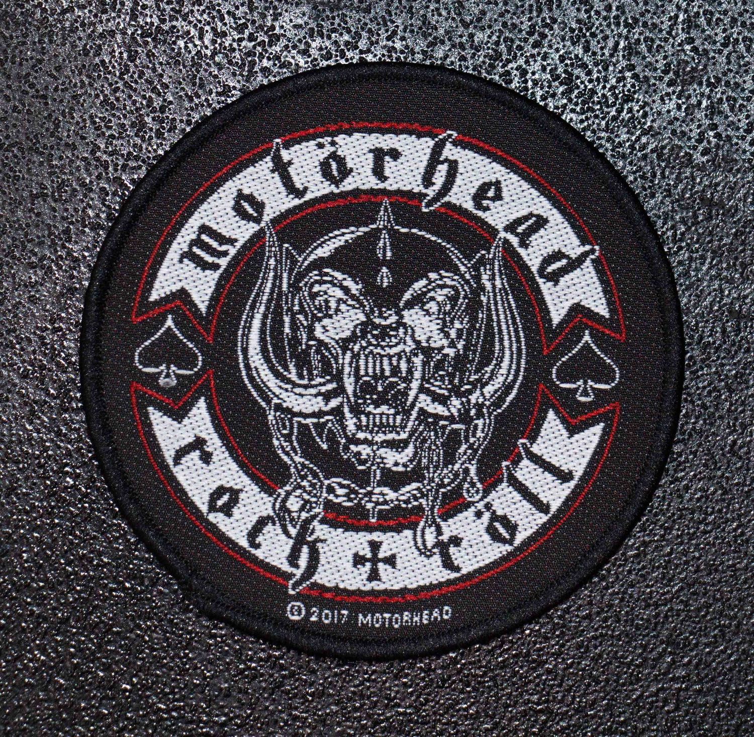 Motorhead Rock + Roll Badge Circle Sew-On Patch