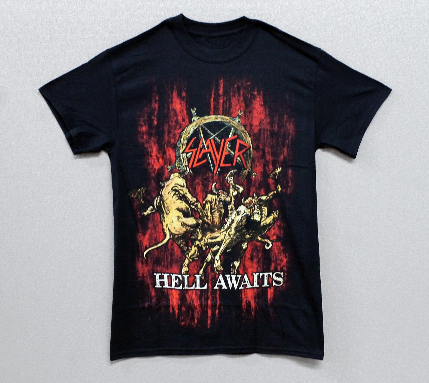 Slayer Hell Awaits Blood - Black