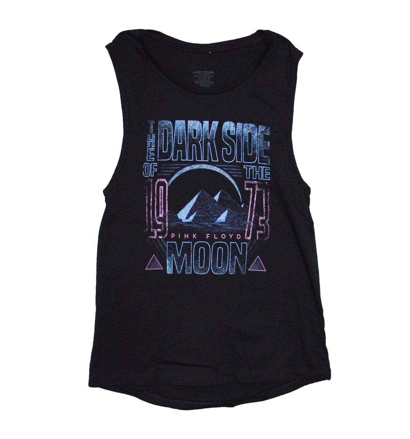 Pink Floyd - DSOTM Pink Pyramids Women's Muscle Tank - BLK