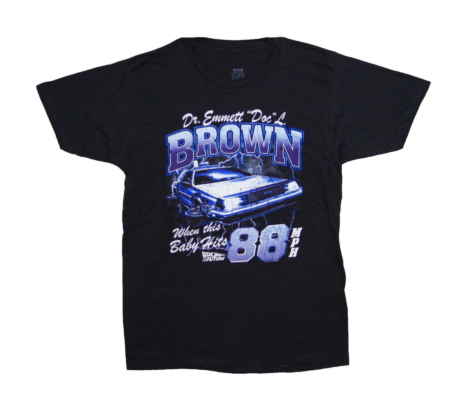 Back to the Future - Doc Brown 88mph - BLK