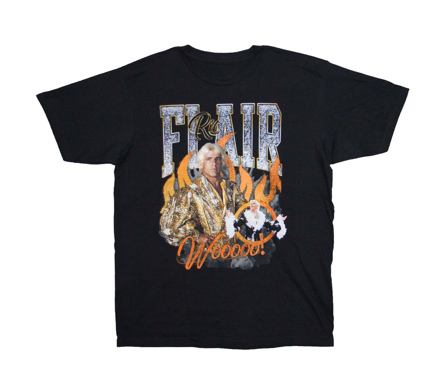 Ric Flair - Wooooo! Flames - BLK