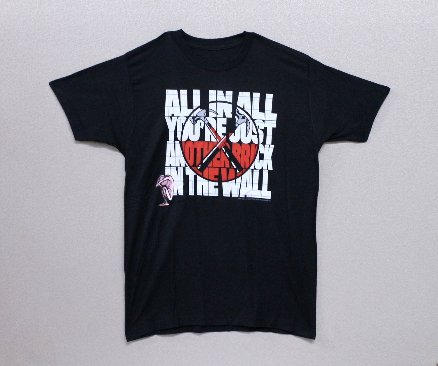 Pink Floyd All in All Brick in the Wall Logo in Text