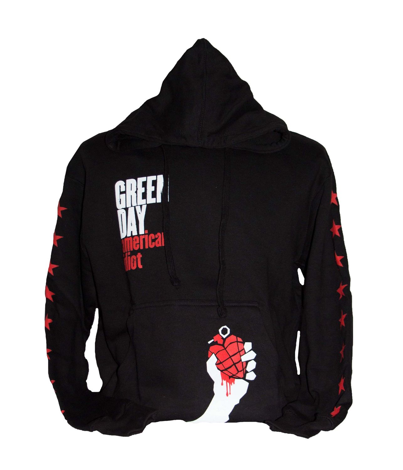 Green Day American Idiot Pocket Decal Hoodie -BLK