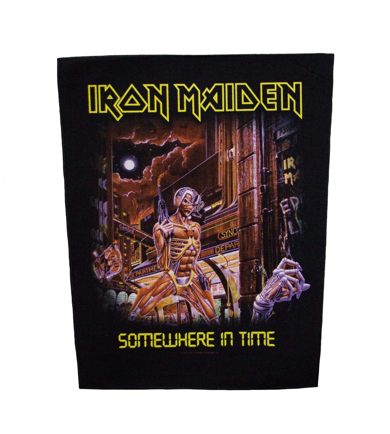 Iron Maiden Somewhere in Time Sew-On Backpatch