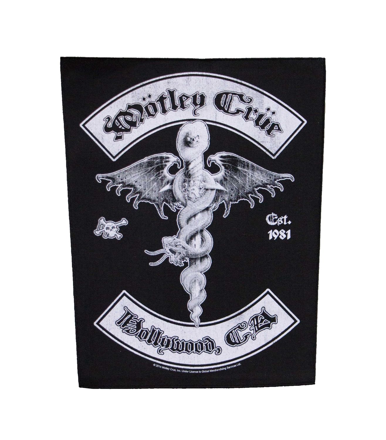 Motley Crue Dr. Feelgood Ribbons Backpatch