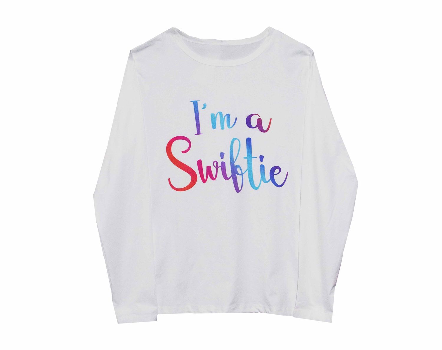 Swiftie - "I'm a Swiftie" Women's Longsleeve Tee - WHITE