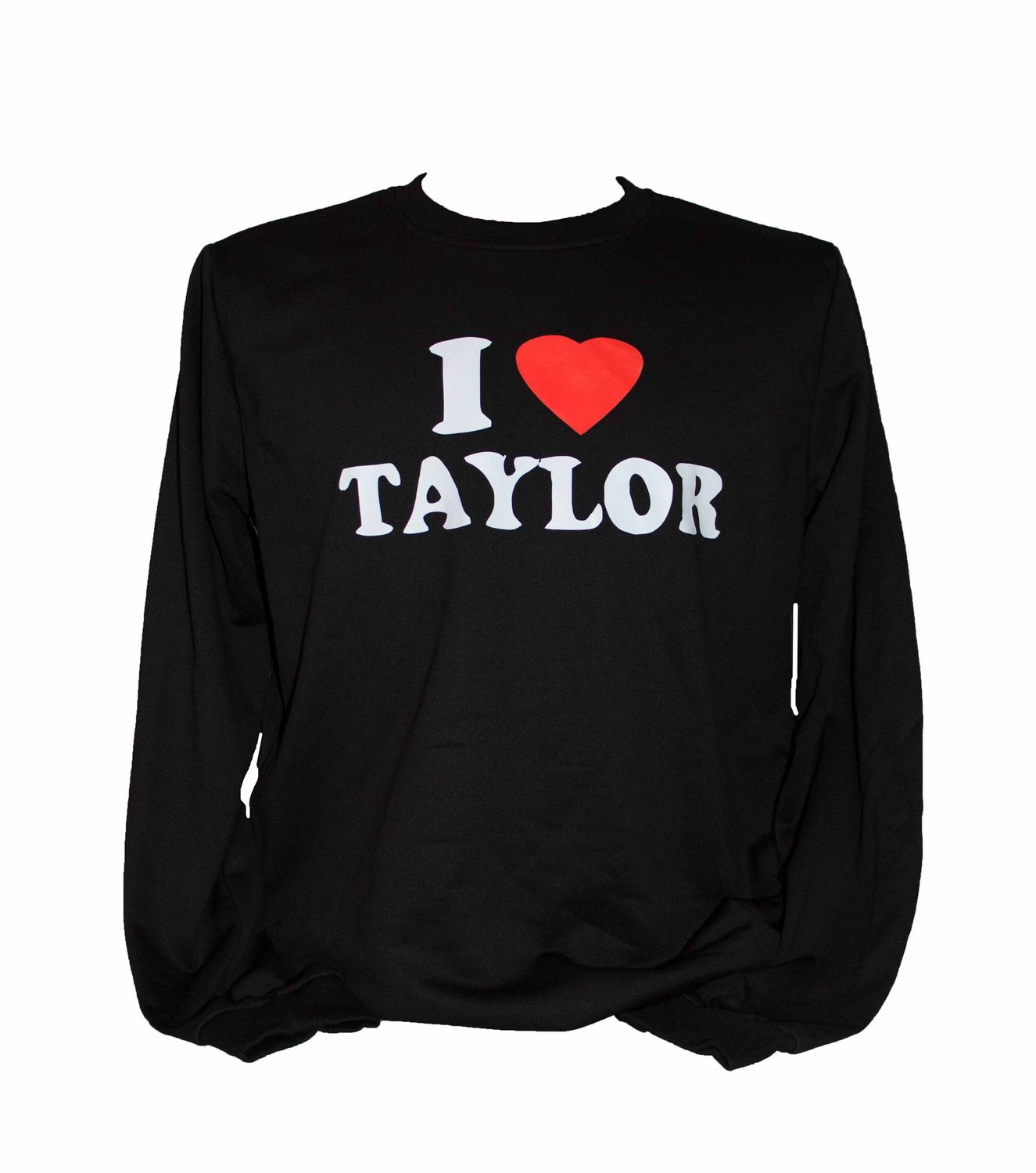 Swiftie - "I <3 TAYLOR" Men's Longsleeve - BLK