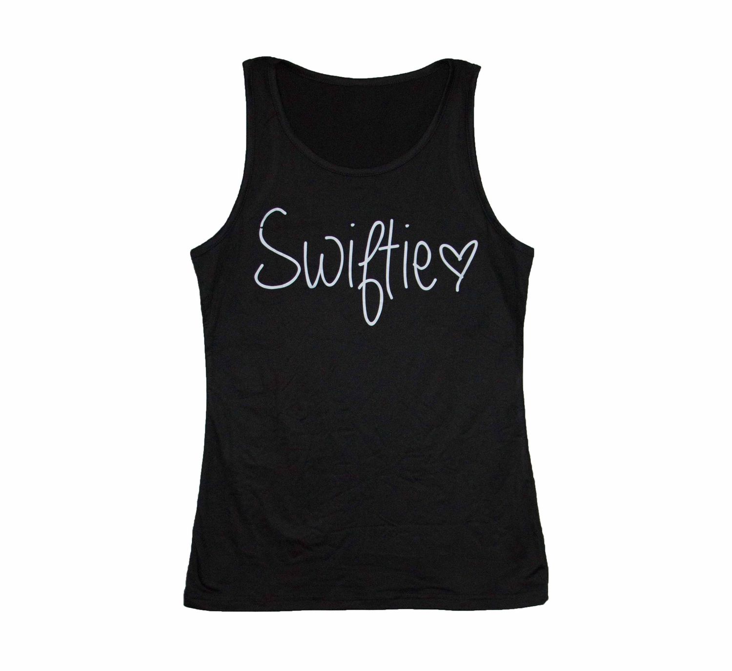 Swiftie - "SWIFTIE<3" Cursive Women's Tank - BLK