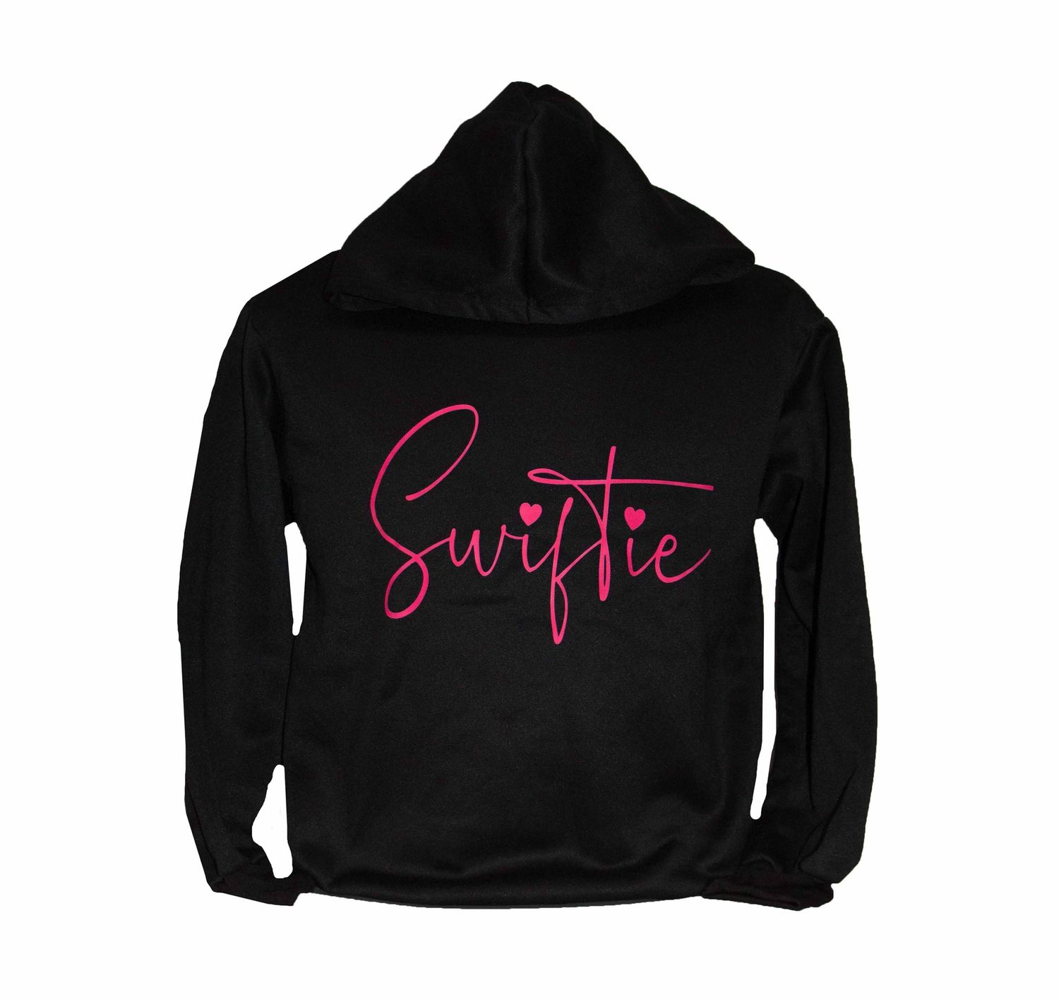 Swiftie - "SWIFTIE" Cursive Hoodie / Pullover - BLACK