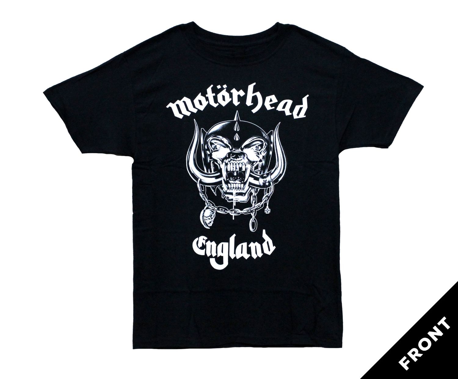 Motorhead England (VER. 4 ) Front and Back - Black