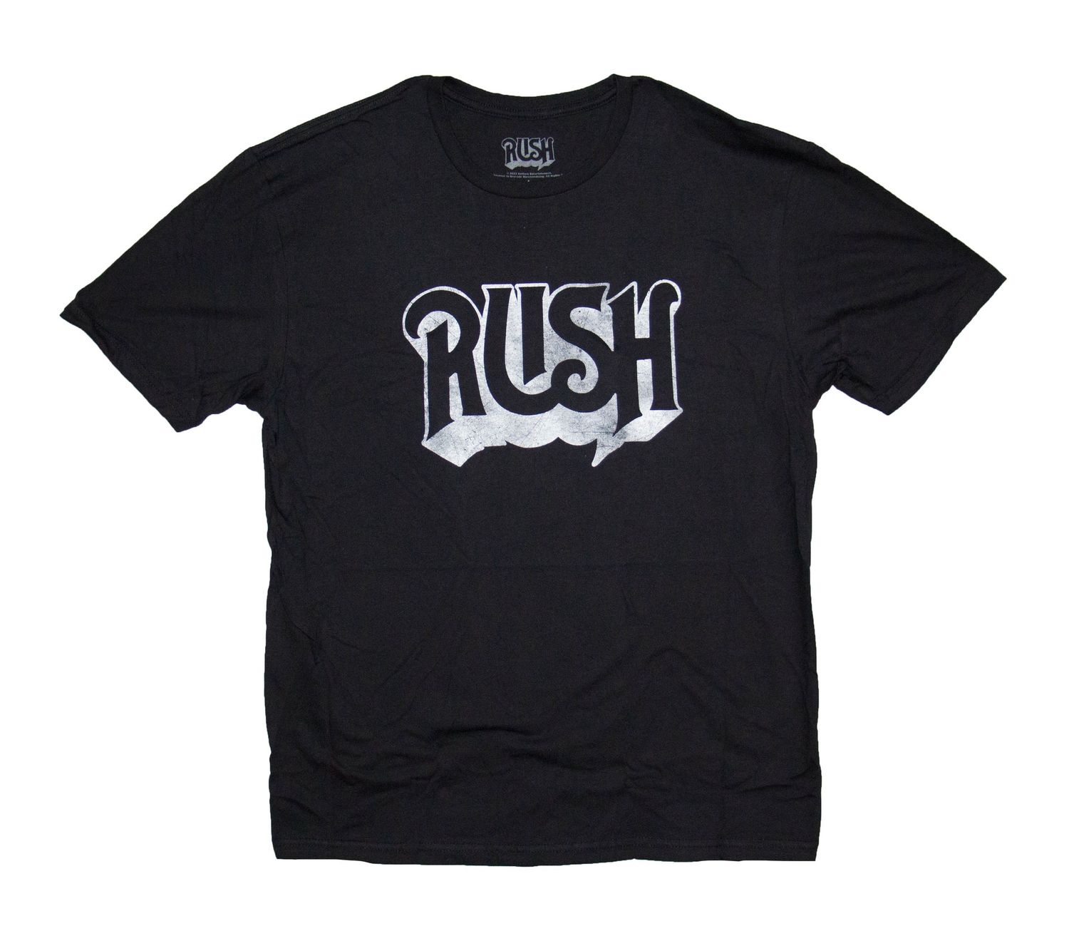 Rush - B&amp;W Vintage Logo - BLK