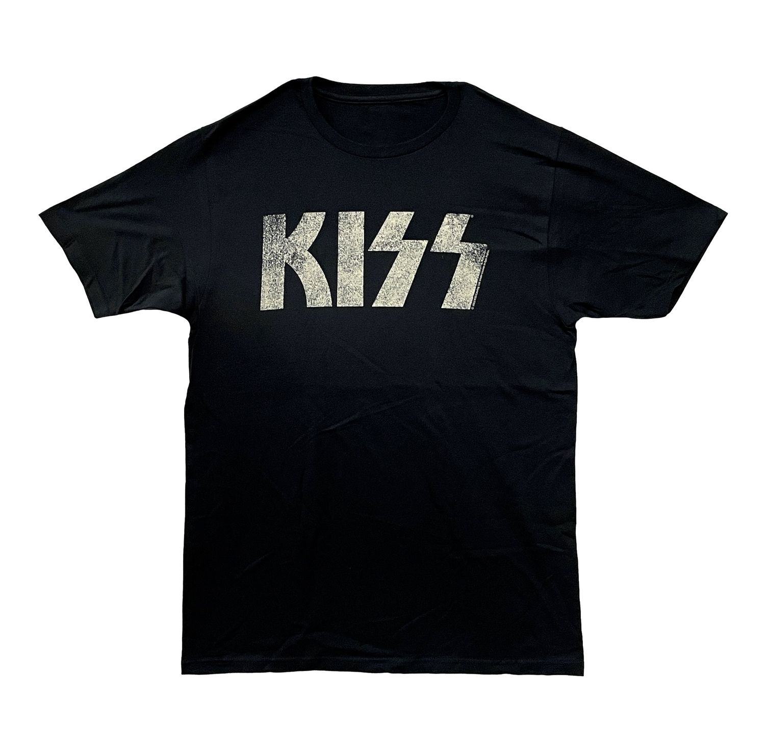 Kiss Distressed Logo - BLK