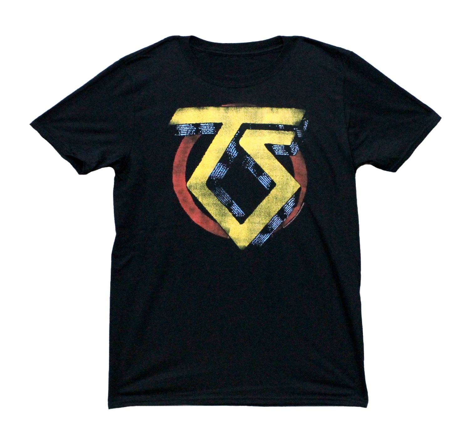 Twisted Sister Yellow Vintage Logo - Black
