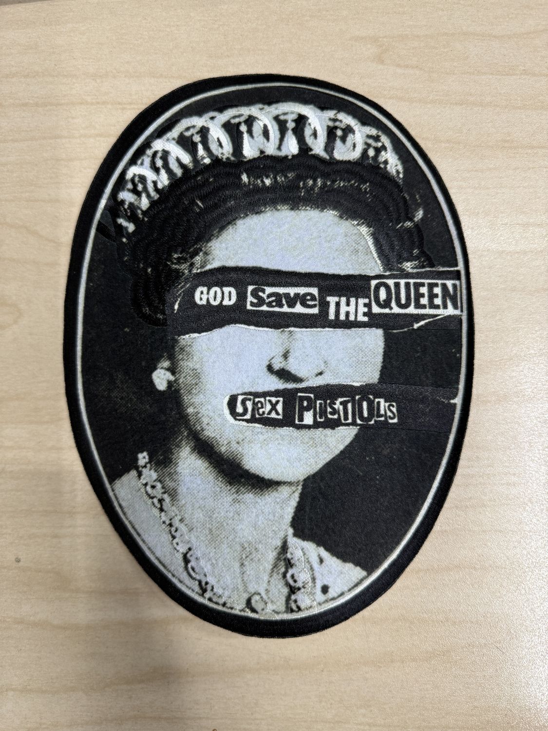 Sex Pistols - God Save the Queen Oversized Iron-On Backpatch