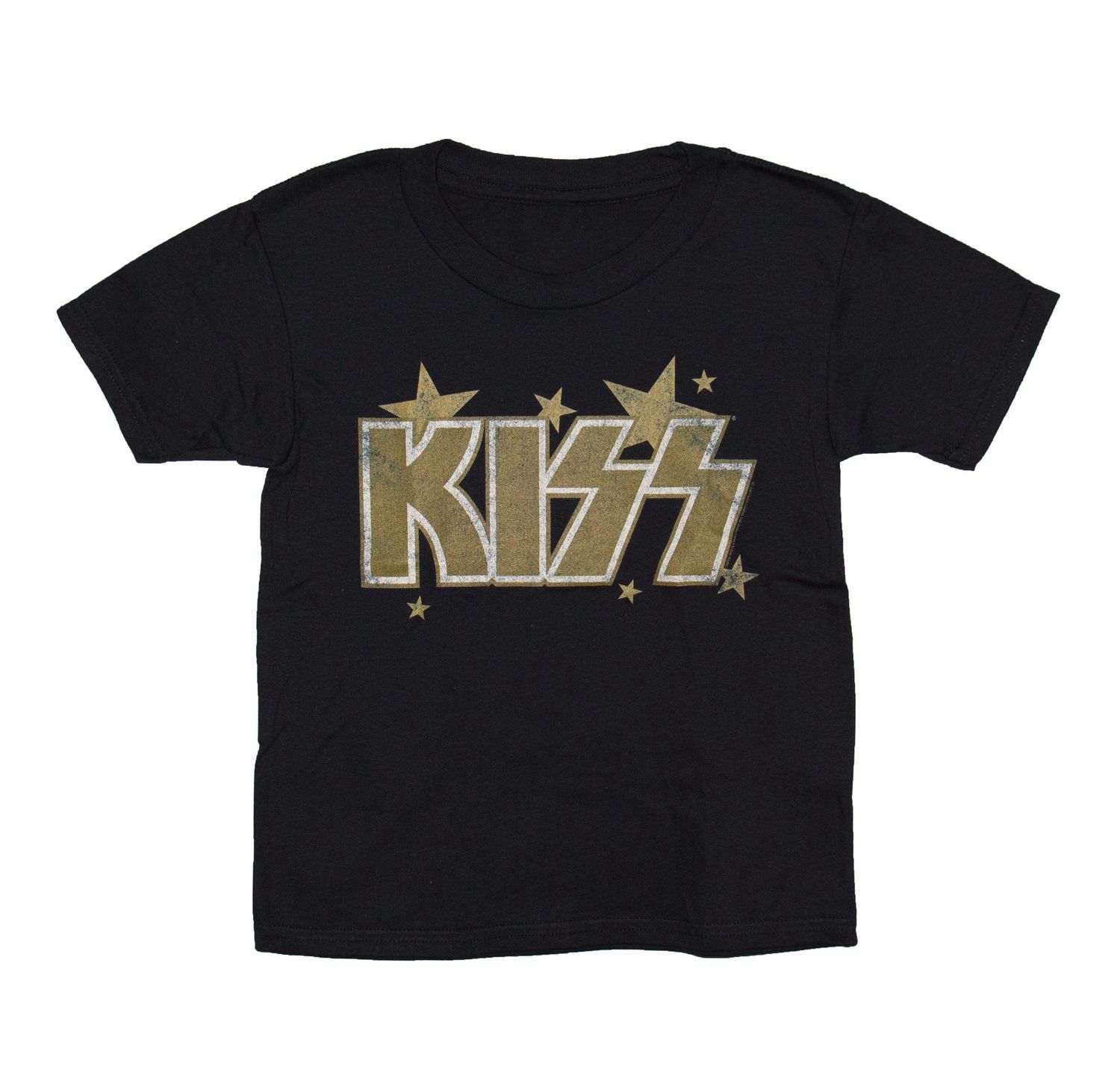 Kiss - Gold Stars Toddler Tee - BLK