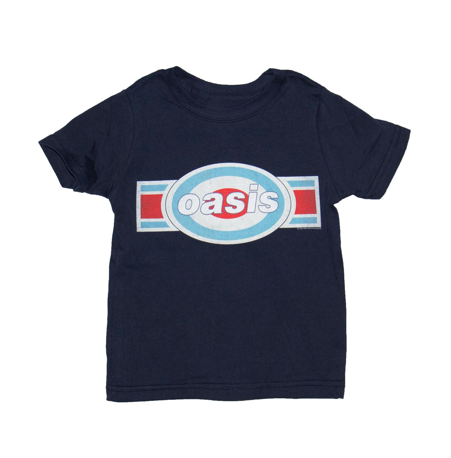 Oasis Tricolor Logo Toddler Tee - NAVY