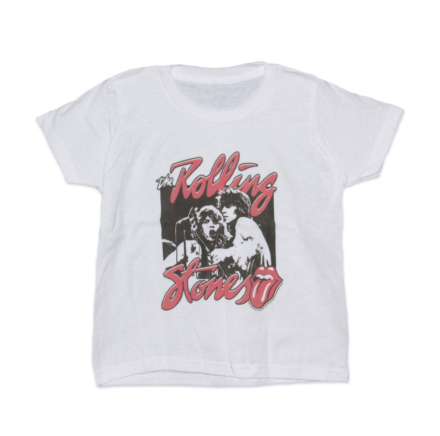 Rolling Stones - B&amp;W Photo Youth Tee - WHITE