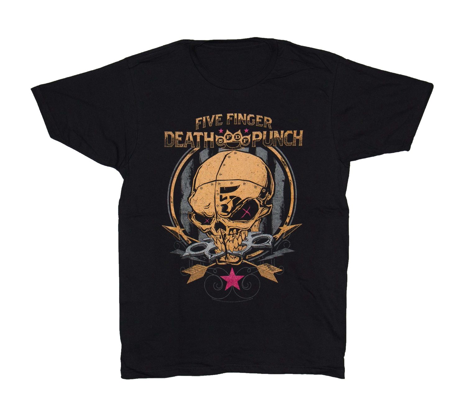 Five Finger Death Punch Screw Skull &amp; Arrows - BLK