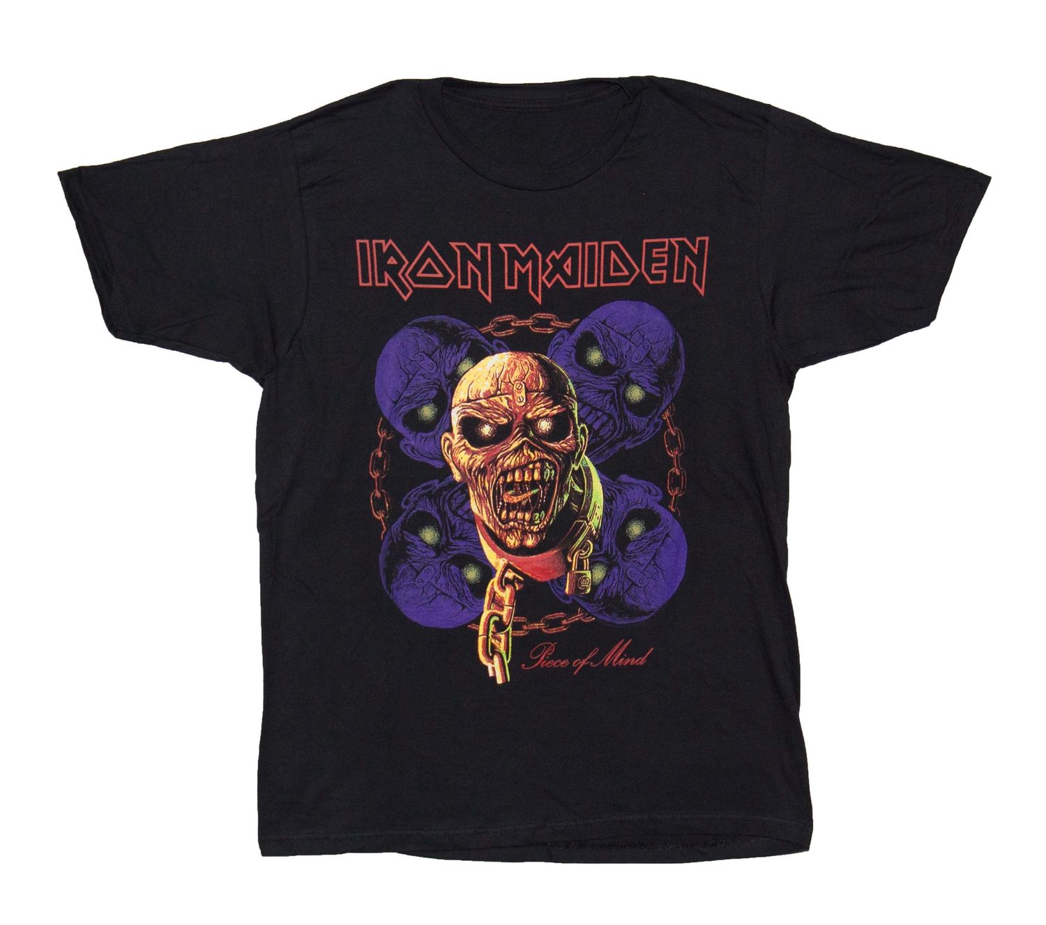 Iron Maiden - Piece of Mind Eddie Heads - BLK