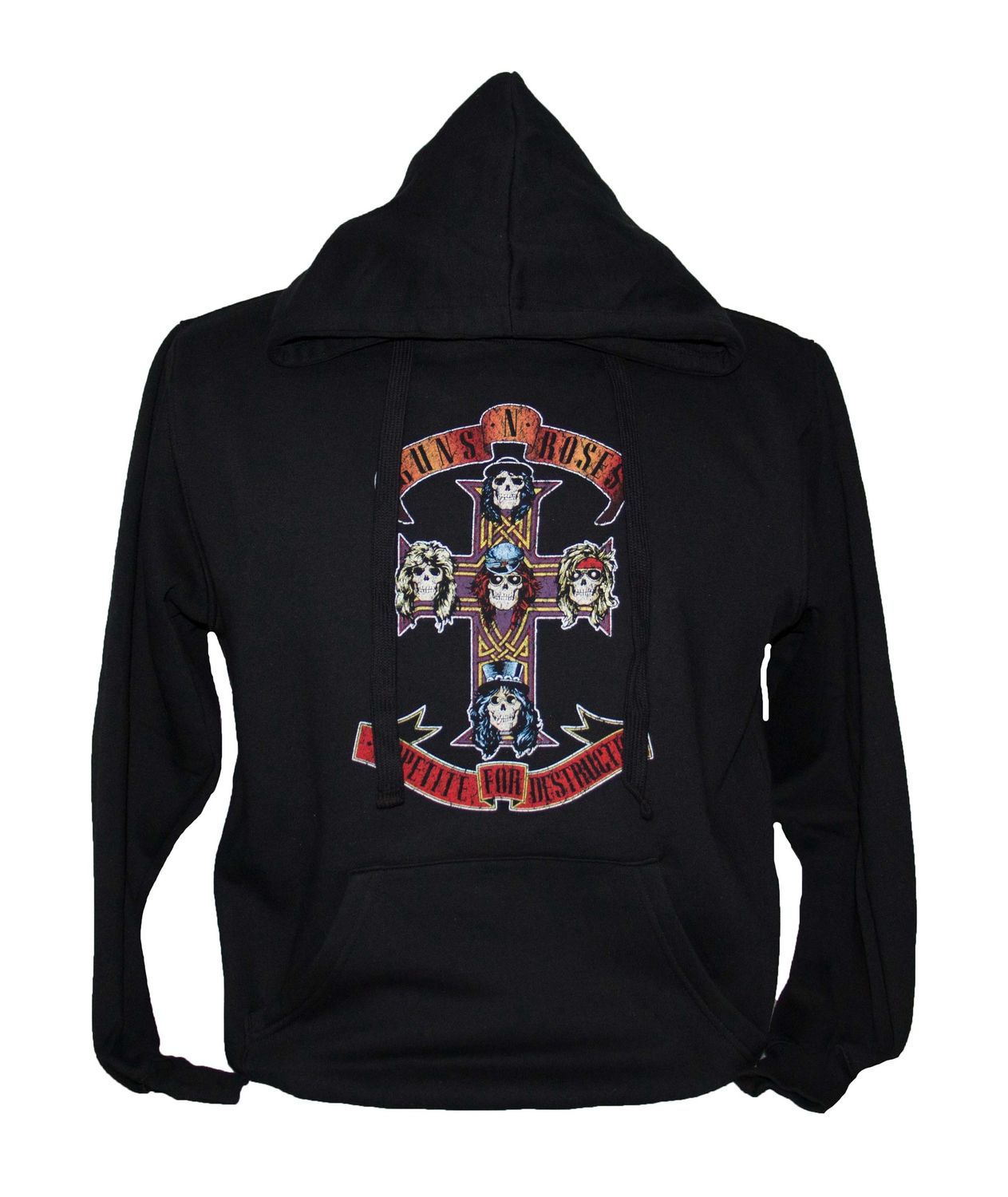Guns N Roses Appetite Cross Pullover Hoodie - BLK