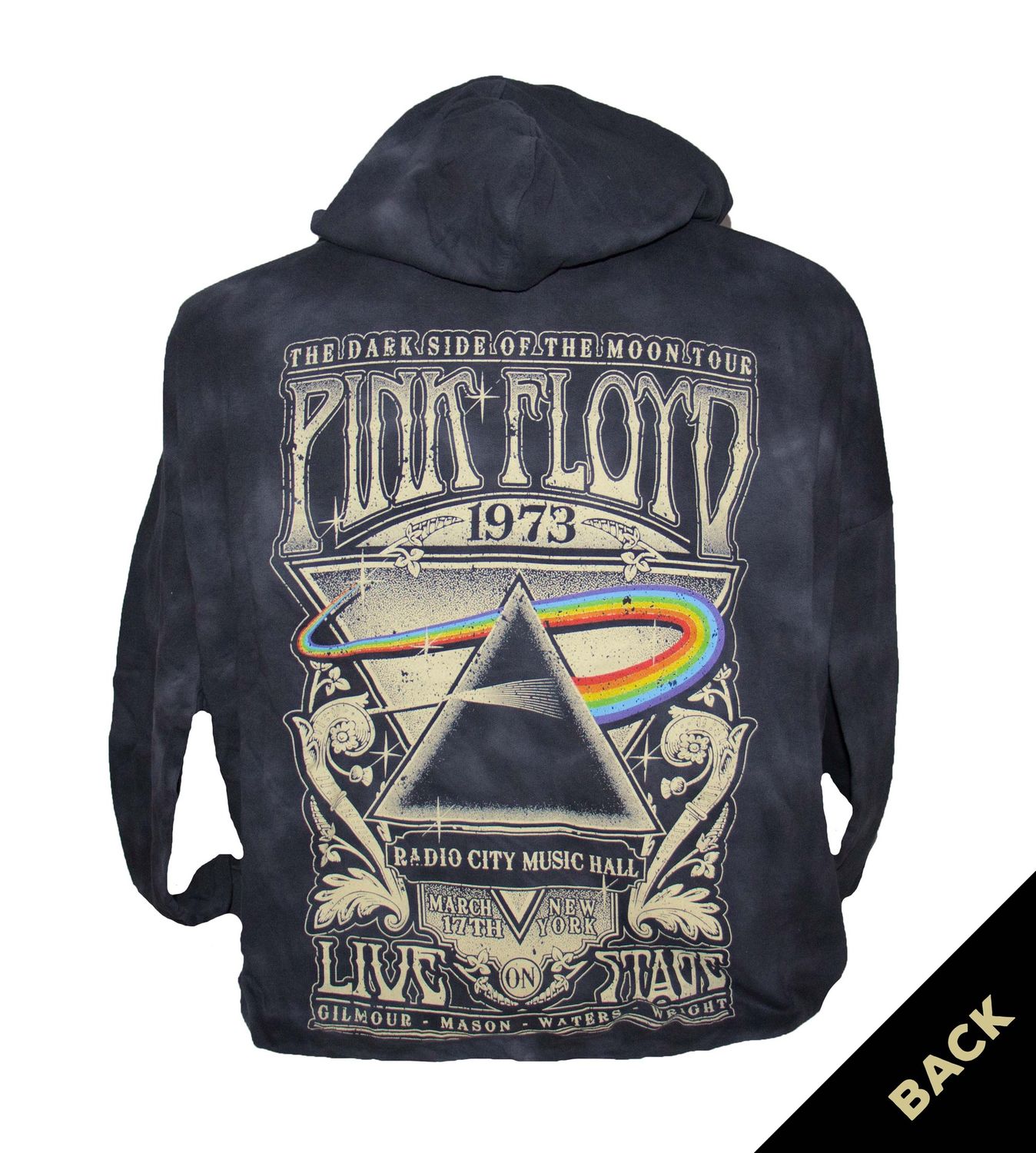 Pink Floyd DSOTM 1973 Pullover Hoodie - GREY WASH