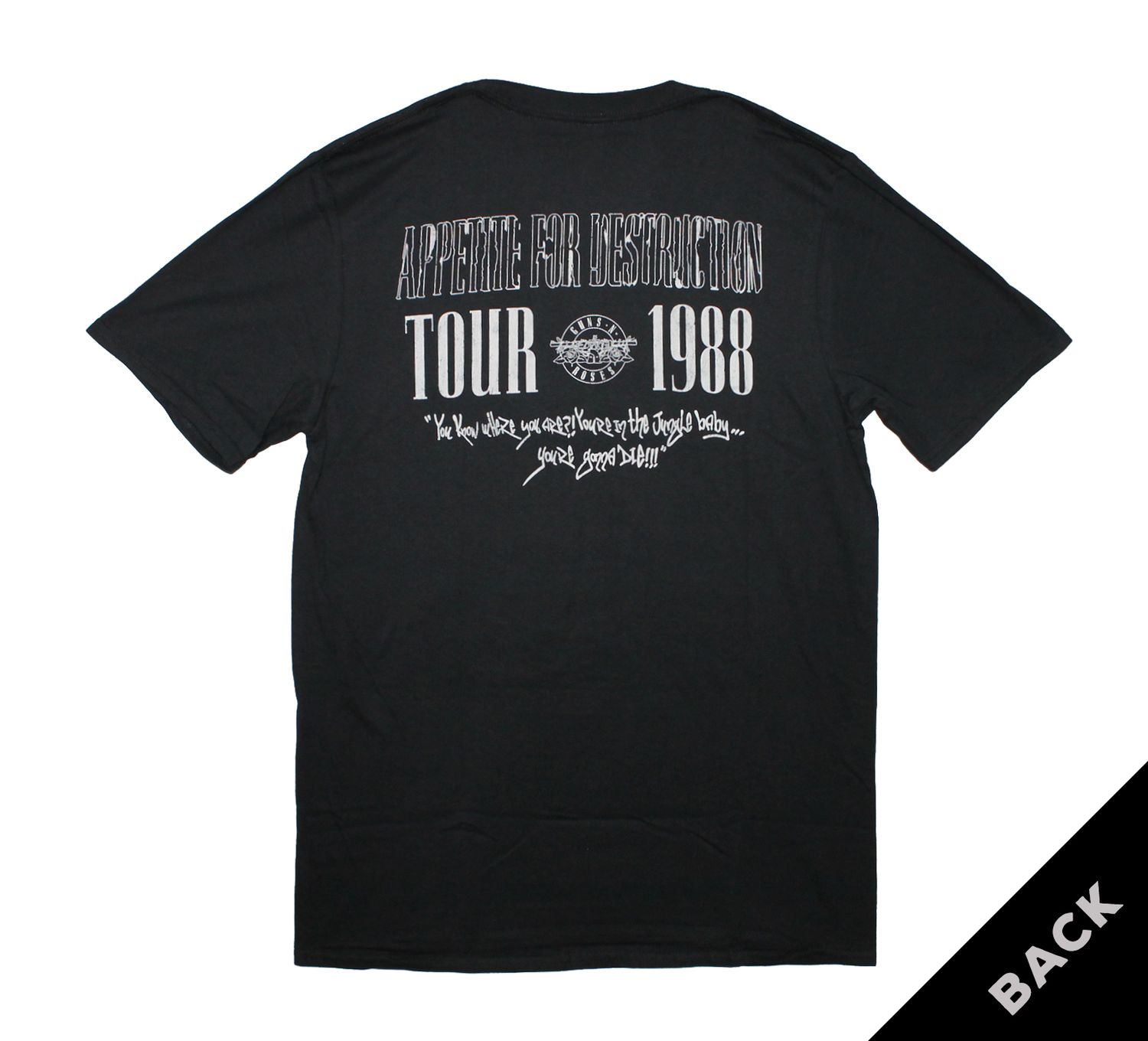 Guns N Roses Appetite Tour 88 Axl - Black