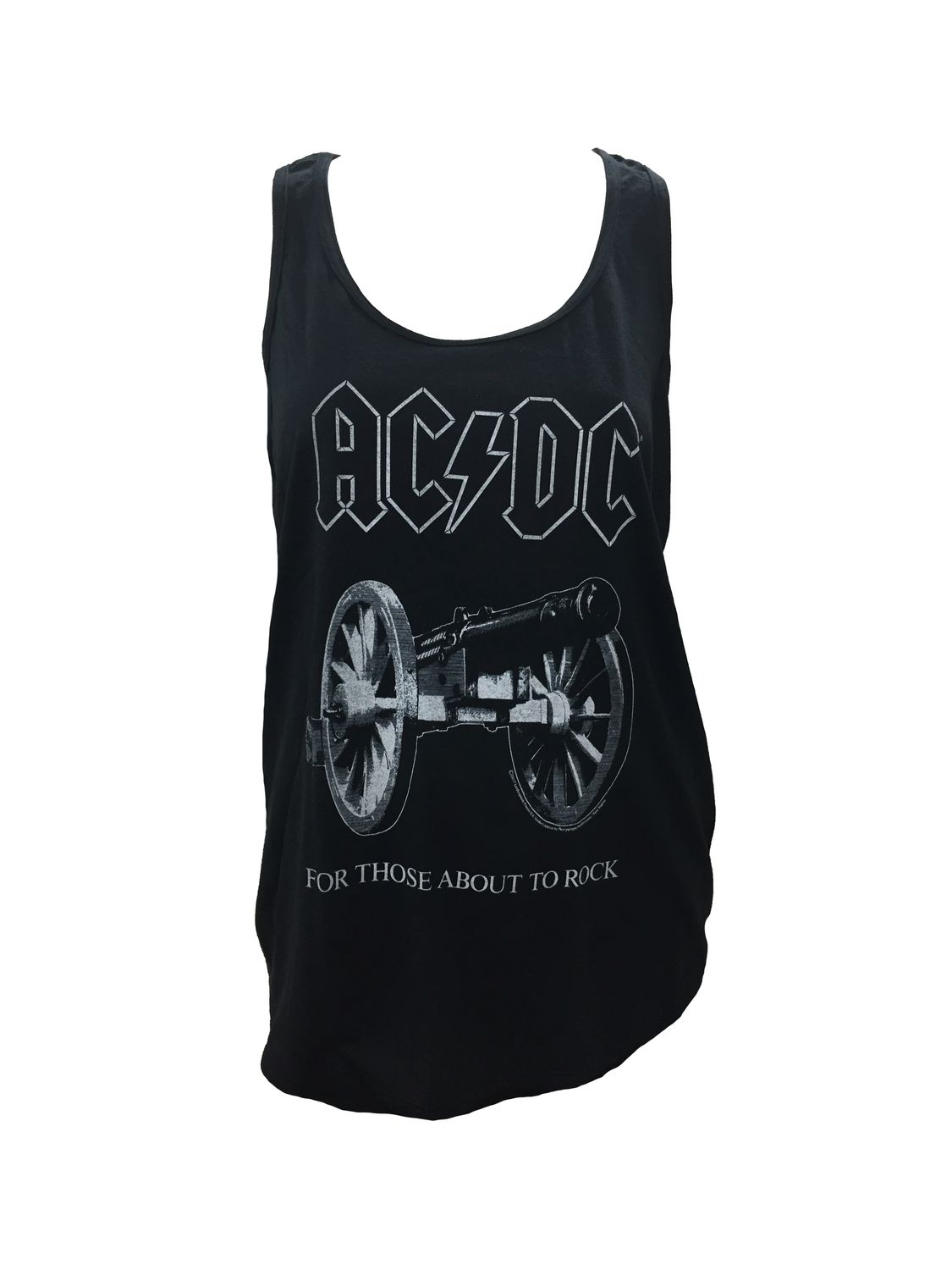 AC/DC About to Rock Women's Racerback - Black